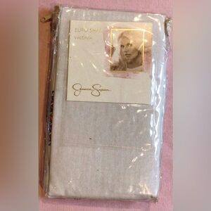 NWT white blue Jessica Simpson Pillow Sham